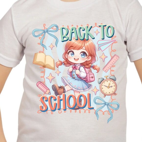 Princess Ana Frozen Back to school Graphic T-shirt for Kids - Picture 5 of 5